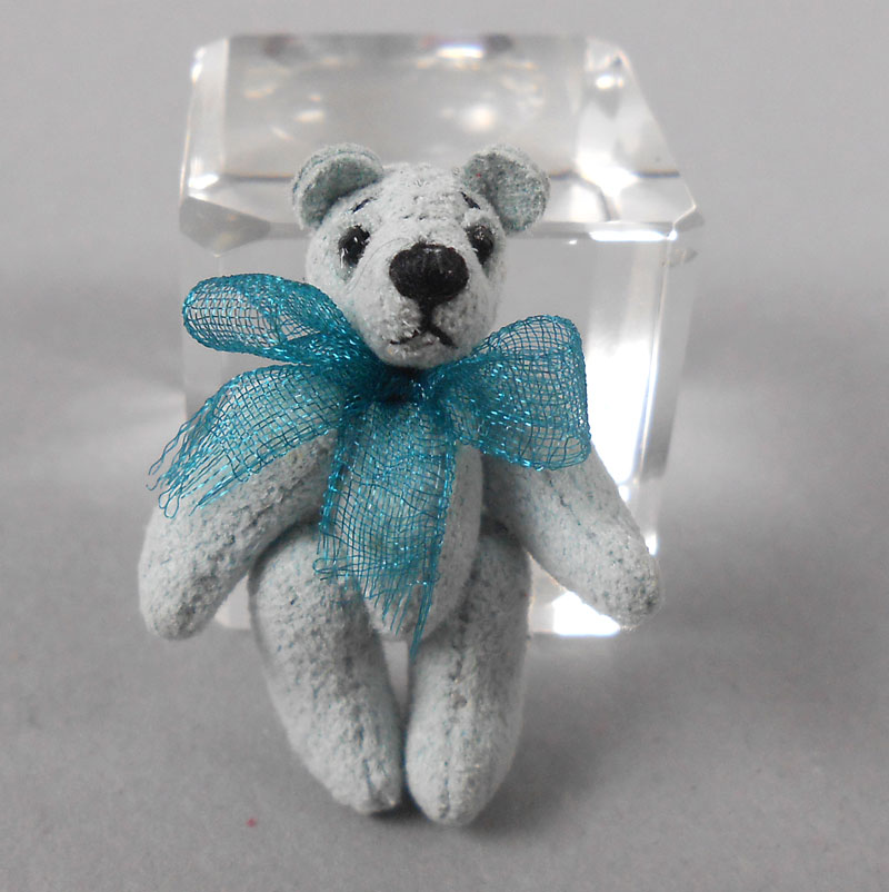 Morning Sky Micro Mini Suede Bear